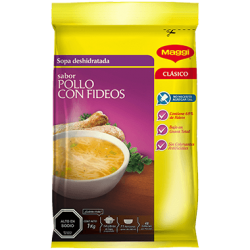 sopa deshidratada de pollo...